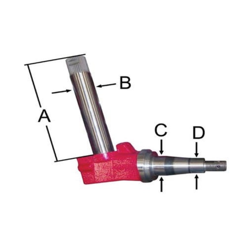 Spindle - Right Hand fits Case IH 5120 5130 5140 5220 5230 5240 5250 1533043C2