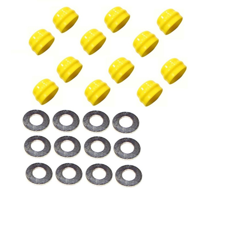 Set of 12: Wheel Bearing Caps w/Washer Fits John Deere Replaces GX21931