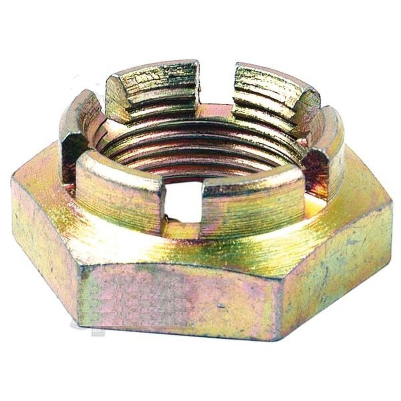 S.40214 Castle Nut, Size: 1 1/4'' UNF (Din 935) Tensile strength: 8.8 Fits TAFE