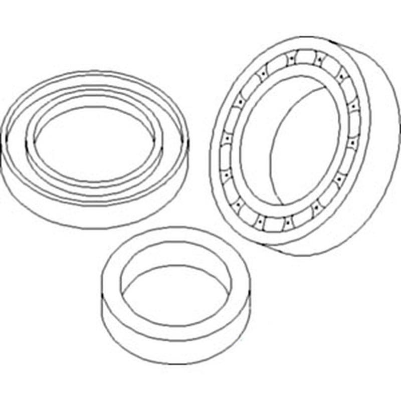 1277253C1 Planetary Axle Yoke Seal & Bearing Kit Fits Case IH Tractor Models