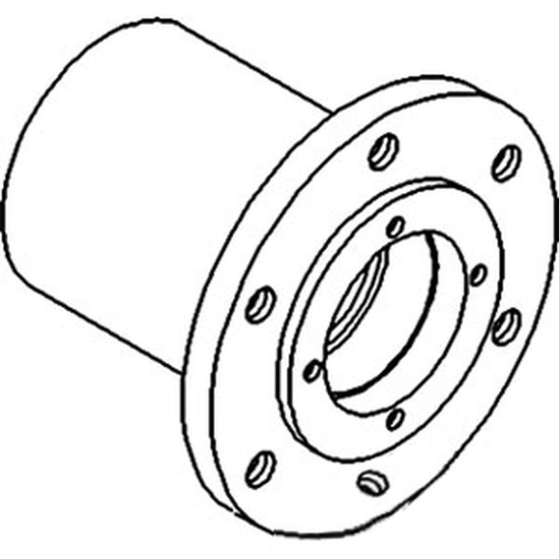 161964A 6-Bolt Front Wheel Hub for White/Oliver 100 120 1650 1655 1750 1755