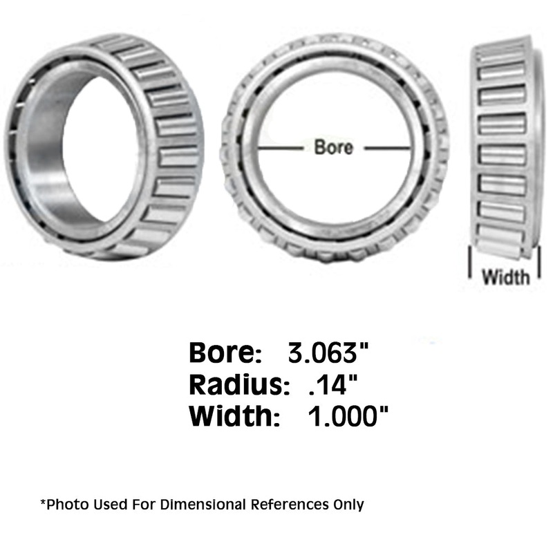 Tractor Tapered Roller Bearing Cone 1" Wide .14" Radius 3.063" Bore LM814849