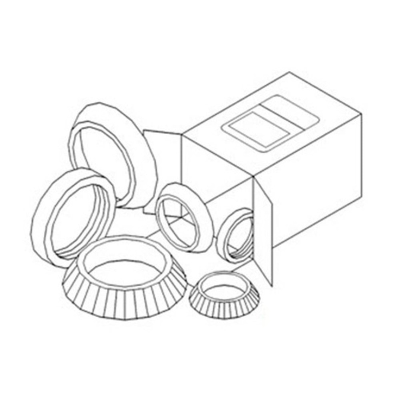 WBKMF6 Wheel Hub Bearing Kit Fits Massey Ferguson 165 253 255 275 283 290 360