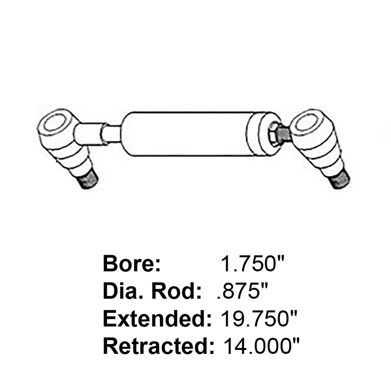 511562M91 Power Steering Cylinder Fits Massey Ferguson Industrial/Construction