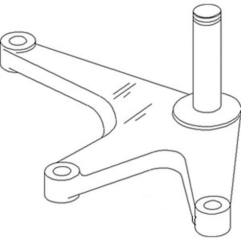 Bell Crank Fits John Deere Models: 2440 820 2040 2020 1520 2030 830 2630