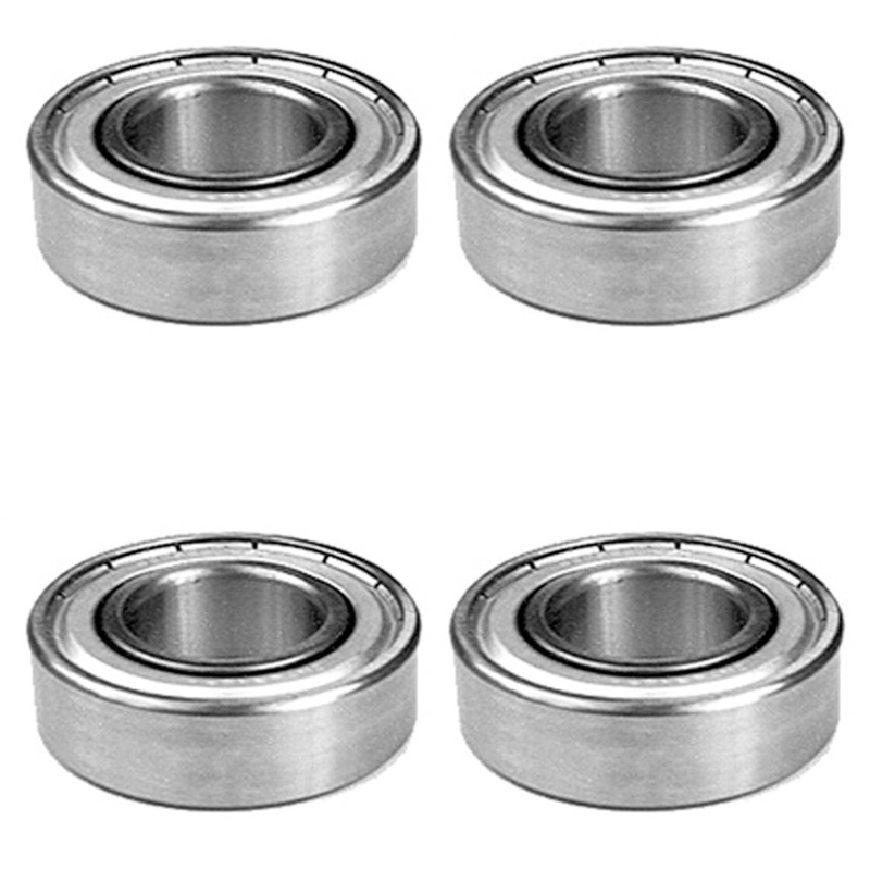(4) Ball Bearings 70527813 Fits Kubota: 08141-06205, 08101-06205