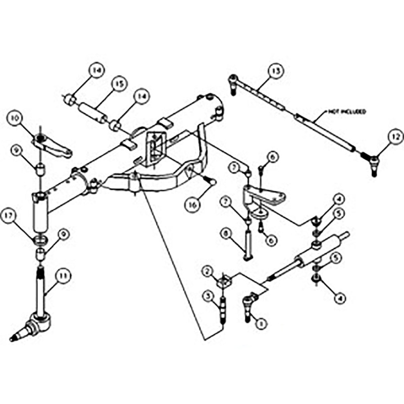 50291004 Front Axle Overhaul Kit Fits Case/International IH 566 1568 766 966